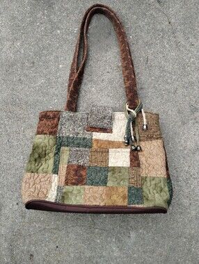 Donna Sharp quilted patchwork shoulder bag VINTAGE